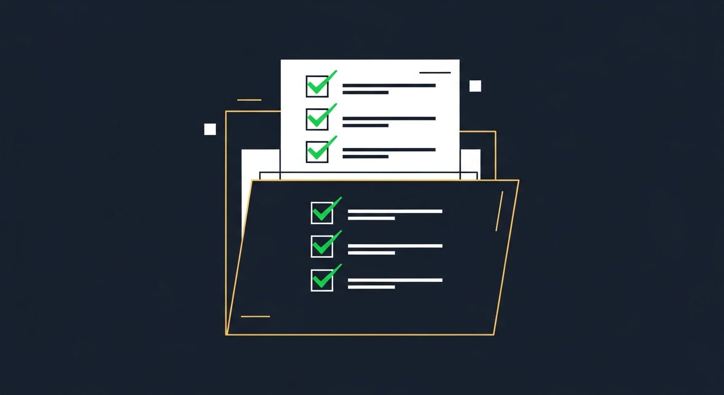 Completed checklist